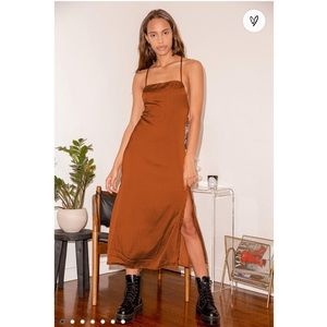 🎄NWT Lulu’s 💗PINK💗 midi dress XS